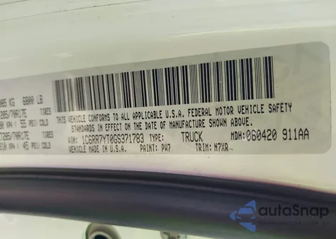 2016 Ram 1500 Rebel from USA, damaged, VIN 1C6RR7YT0GS371783